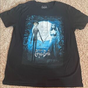 Black Graphic T-Shirt Corpse Bride
